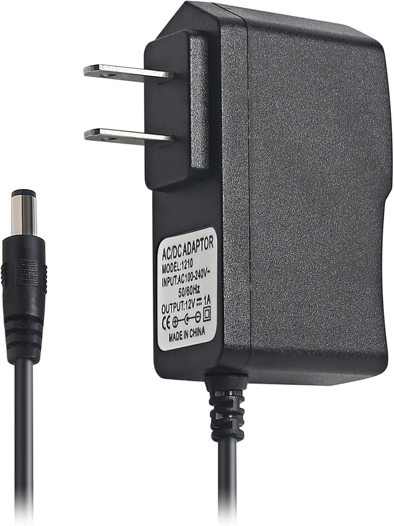 MADOWL DMX Controller 12V DC Power Adapter, 12V Guitar Pedal Power Supply, 12 Volt 1000mA Charger Cord for Piano Keyboard, Guitar Effects Pedals Adapter Center Negative - Image 1